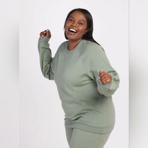 WOOL X women's Bailey cold weather wool blend crewneck sweatshirt size 1X